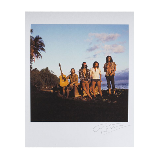 Hand-signed CSNY '73 band photo Graham Nash