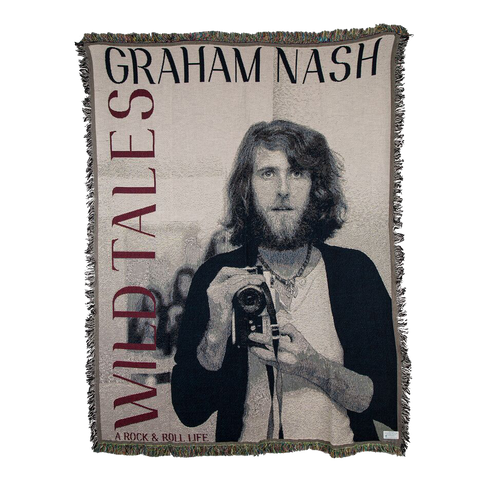 Wild Tales photo fringe blanket Graham Nash