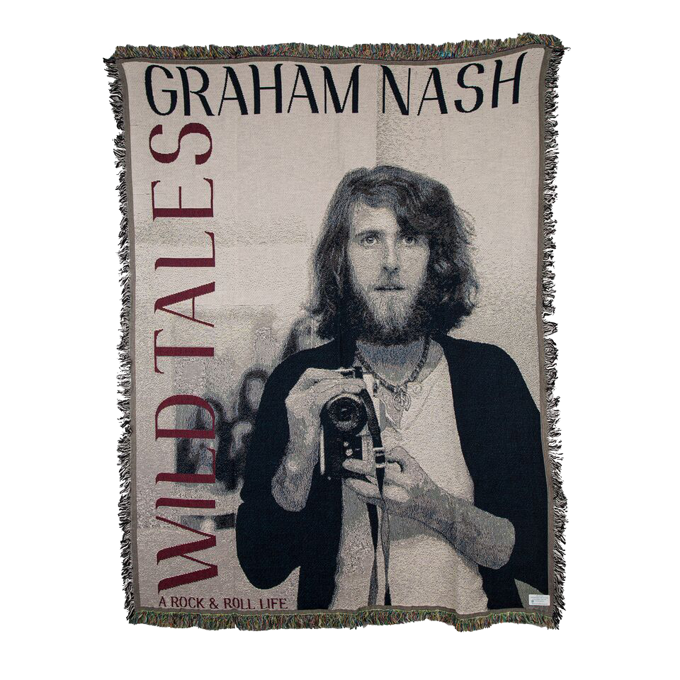 Wild Tales photo fringe blanket Graham Nash